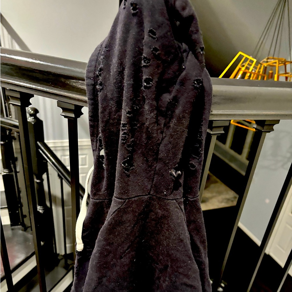Katie j hoodie with intentional holes